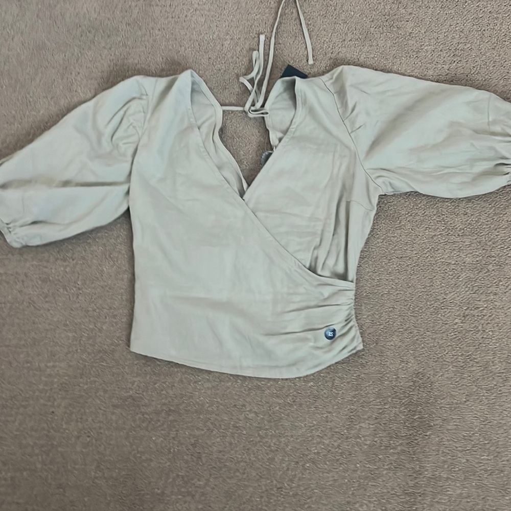 Light green blouse, Abercrombie, and Fitch size extra small new with tags